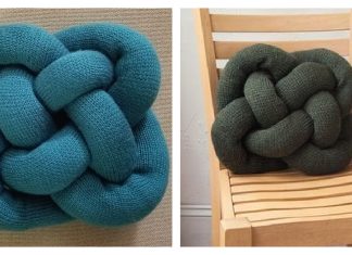 Celtic Knot Pillow Free Knitting Pattern