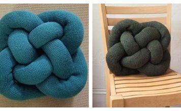 Celtic Knot Pillow Free Knitting Pattern