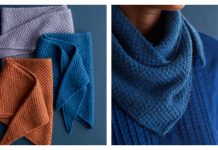 Cloudberry Bandana Scarf Free Knitting Pattern