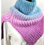 Colorama Cowl Free Knitting Pattern