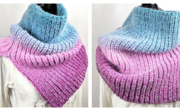 Colorama Cowl Free Knitting Pattern