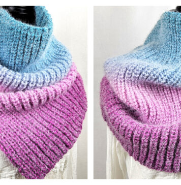 Colorama Cowl Free Knitting Pattern