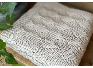 Diamond Baby Blanket Knitting Pattern
