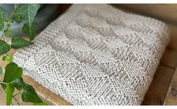 Diamond Baby Blanket Knitting Pattern