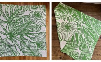 Double Knit Houseplant Blanket Free Knitting Pattern