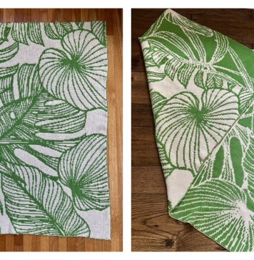 Double Knit Houseplant Blanket Free Knitting Pattern