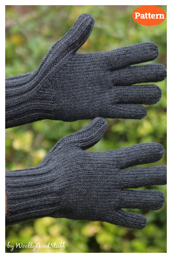 Easy Men's Gloves Knitting Pattern
