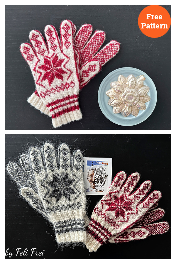 Engelberg 1935 Gloves Free Knitting Pattern