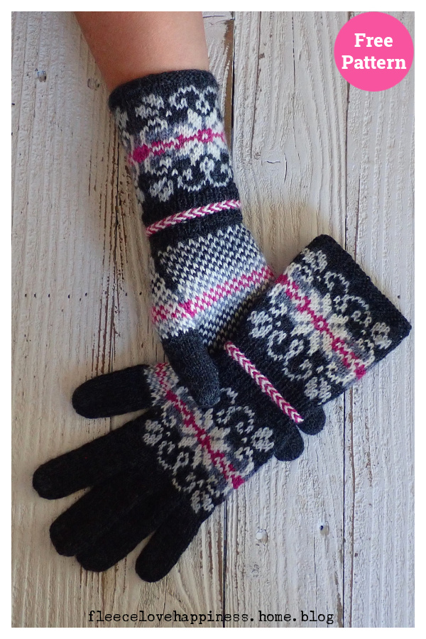 Evening Gloves Free Knitting Pattern