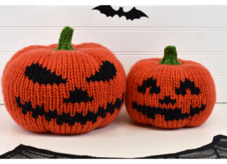 Ghostly Gourds Free Knitting Pattern