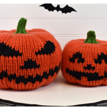 Ghostly Gourds Free Knitting Pattern