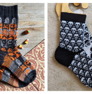 Halloween Socks Knitting Patterns