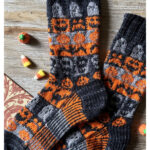 Haunted Heels Socks Free Knitting Pattern