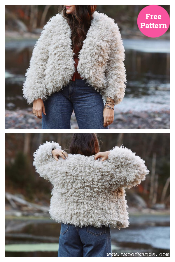 Hayworth Cropped Coat Free Knitting Pattern