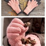 In the Woods Family Gloves Free Knitting Pattern