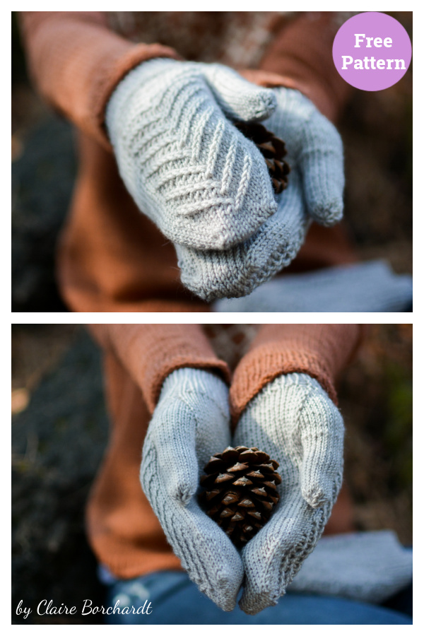 Northbound Mitts Free Knitting Pattern