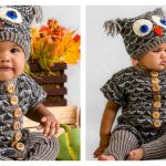 Oliver the Owl Onesie Free Knitting Pattern