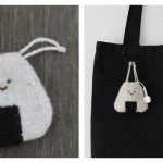 Onigiri Earbud Bag Free Knitting Pattern