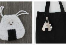 Onigiri Earbud Bag Free Knitting Pattern