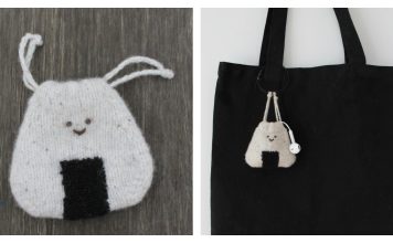 Onigiri Earbud Bag Free Knitting Pattern Onigiri Earbud Bag Free Knitting Pattern