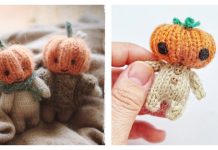 Pumpkin Head Doll Knitting Patterns