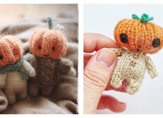 Pumpkin Head Doll Knitting Patterns