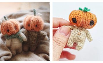 Pumpkin Head Doll Knitting Patterns