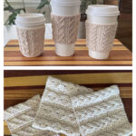 Vanilla Chai Cup Cozies Free Knitting Pattern