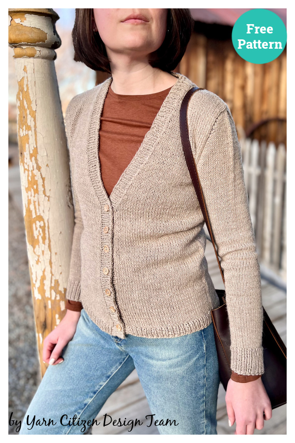 Bookworm Cardigan Free Knitting Pattern