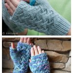 Cafe au Lait Mitts Free Knitting Pattern