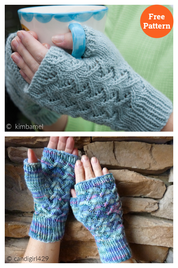 Cafe au Lait Mitts Free Knitting Pattern