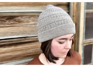 Caramel Latte Beanie Free Knitting Pattern