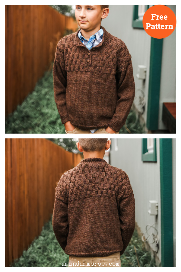 Dathan Pullover Sweater Free Knitting Pattern