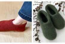 Double Slippers Free Knitting Pattern Double Slippers Free Knitting Pattern