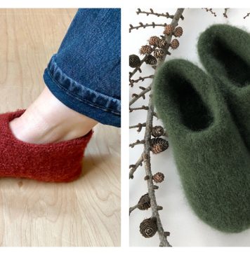 Double Slippers Free Knitting Pattern Double Slippers Free Knitting Pattern