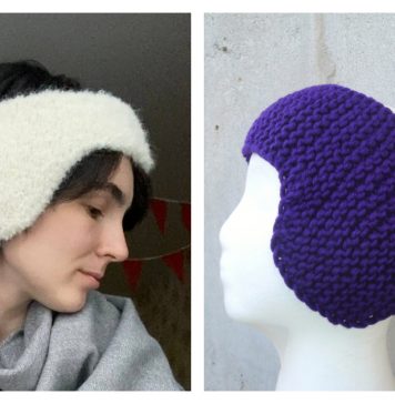 Earflap Headband Knitting Patterns