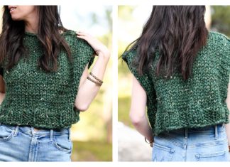Easy Alpine Vest Free Knitting Pattern