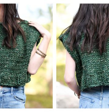 Easy Alpine Vest Free Knitting Pattern