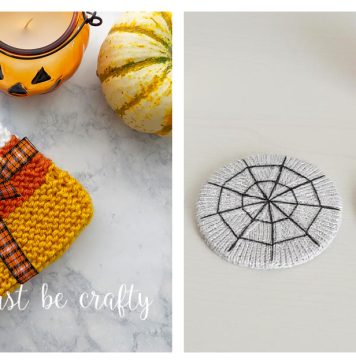 Halloween Coaster Knitting Patterns