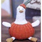 Halloween Pumpkin Duck Free Knitting Pattern