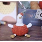 Halloween Pumpkin Duck Free Knitting Pattern
