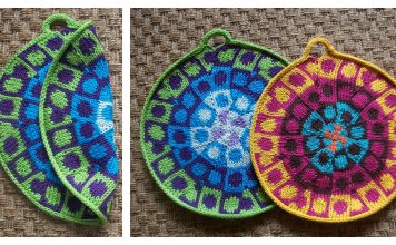 Hippie Potholders Free Knitting Pattern Hippie Potholders Free Knitting Pattern