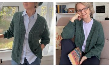 Hunglish Fall Cardigan Free Knitting Pattern and Video Tutorial