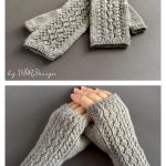 Ink and Quill Mitts Knitting Pattern