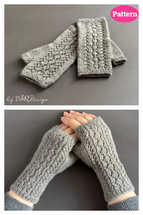 Ink and Quill Mitts Knitting Pattern