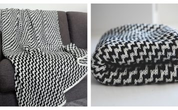 Kensington Throw Blanket Free Knitting Pattern and Video Tutorial