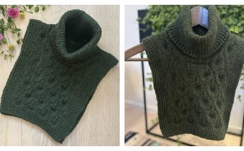 Leaf Fall Cowl Free Knitting Pattern