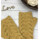 Nifty Fifty Lace Mittens Free Knitting Pattern