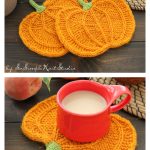 Pumpkin Coaster Knitting Pattern