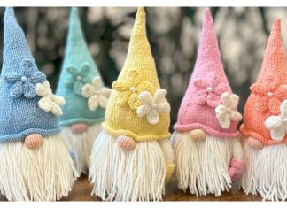 Rainbow Gnome Knitting Pattern